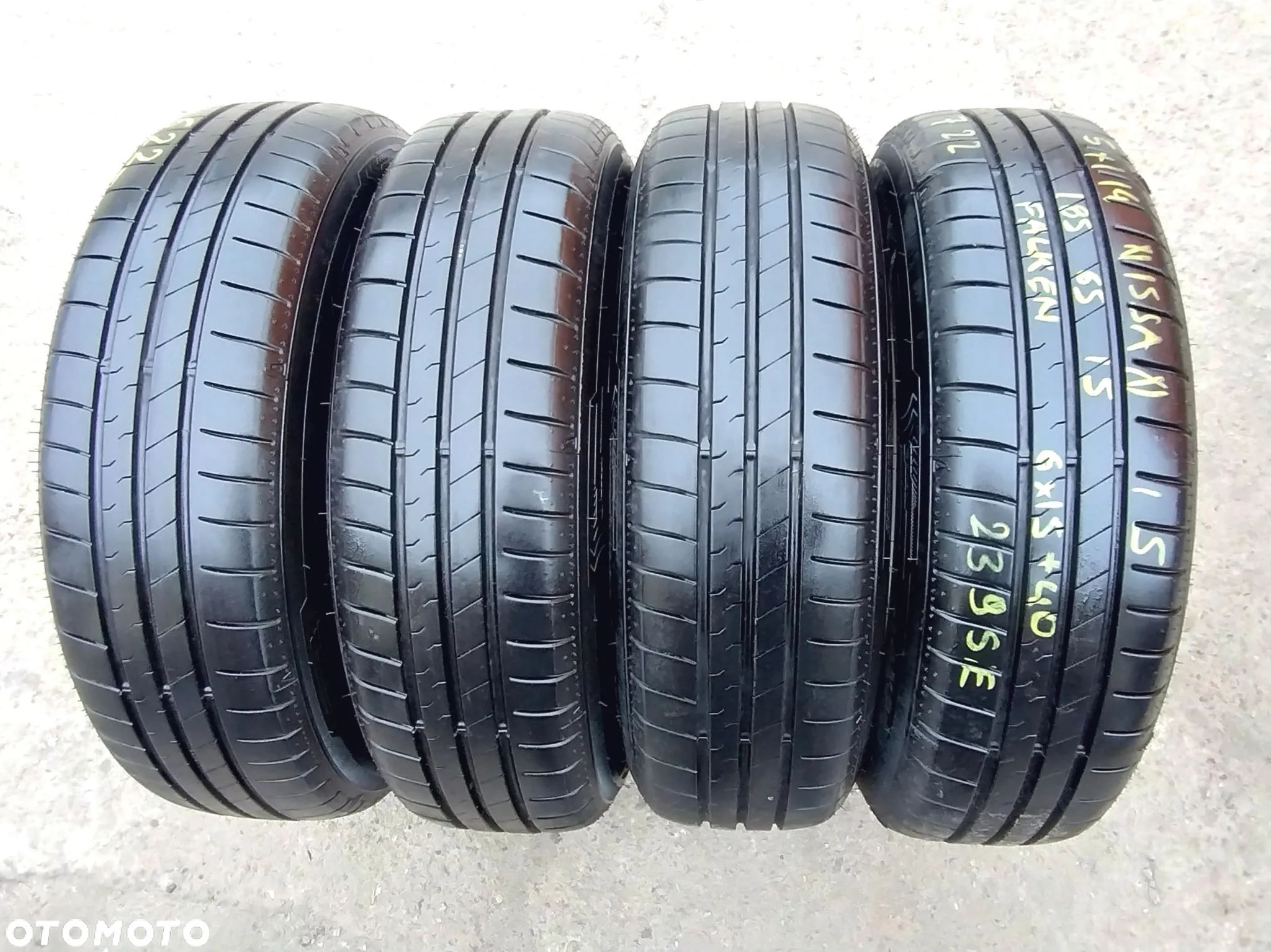 185/65R15 Opony Letnie Lato FALKEN SINCERA SN110 Legnica ALU-RAD jak 195/60 7mm 22r. - 1