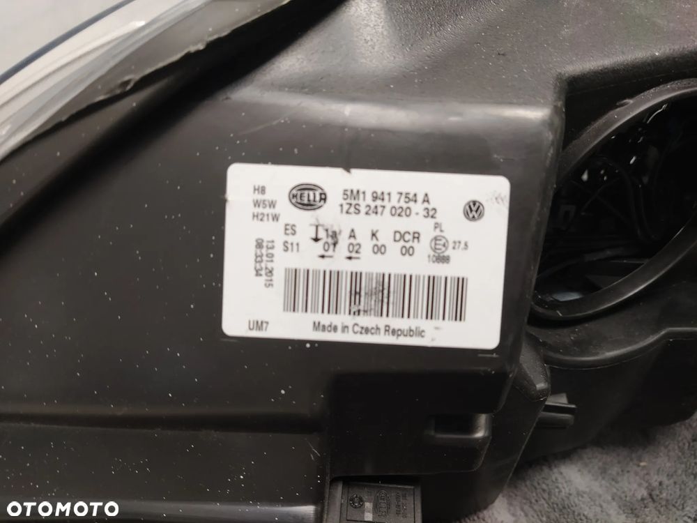 VW GOLF 5 PLUS REFLEKTOR LAMPA PRAWA PRZÓD PRZEDNIA BI-XENEN PRZETWORNICE ORYGINAŁ - 9