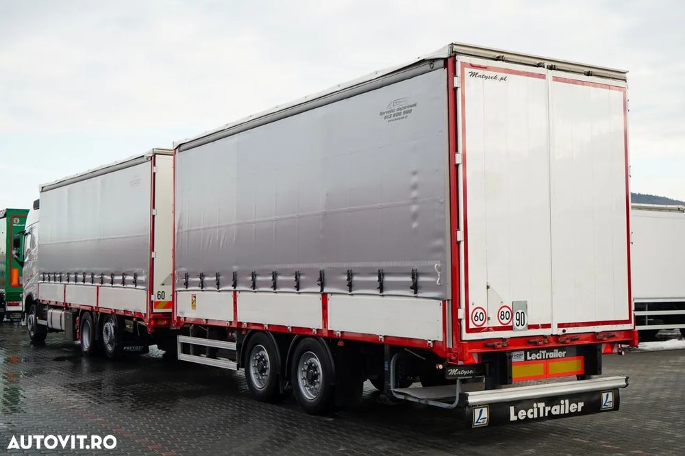 Volvo FH 460 / COMBINAT TANDEM / 120 M3 / TRAVERSE / DROPSIDE / I-PARK COOL / PODEA RESISTENTĂ / LIFT / AXE RIDICATĂ / DIRECȚIE - 2