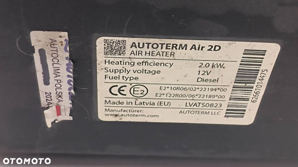 WEBASTO OGRZEWANIE RENAULT MASTER III LIFT LVATS0823 - 8