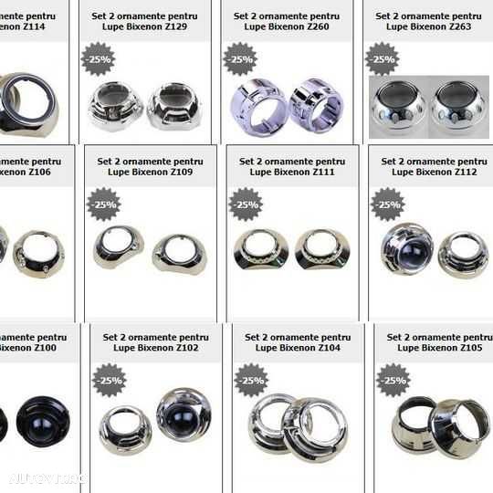 Lupe Morimoto Bixenon Mini H1 3" cu ornamente la alegere incluse - 4