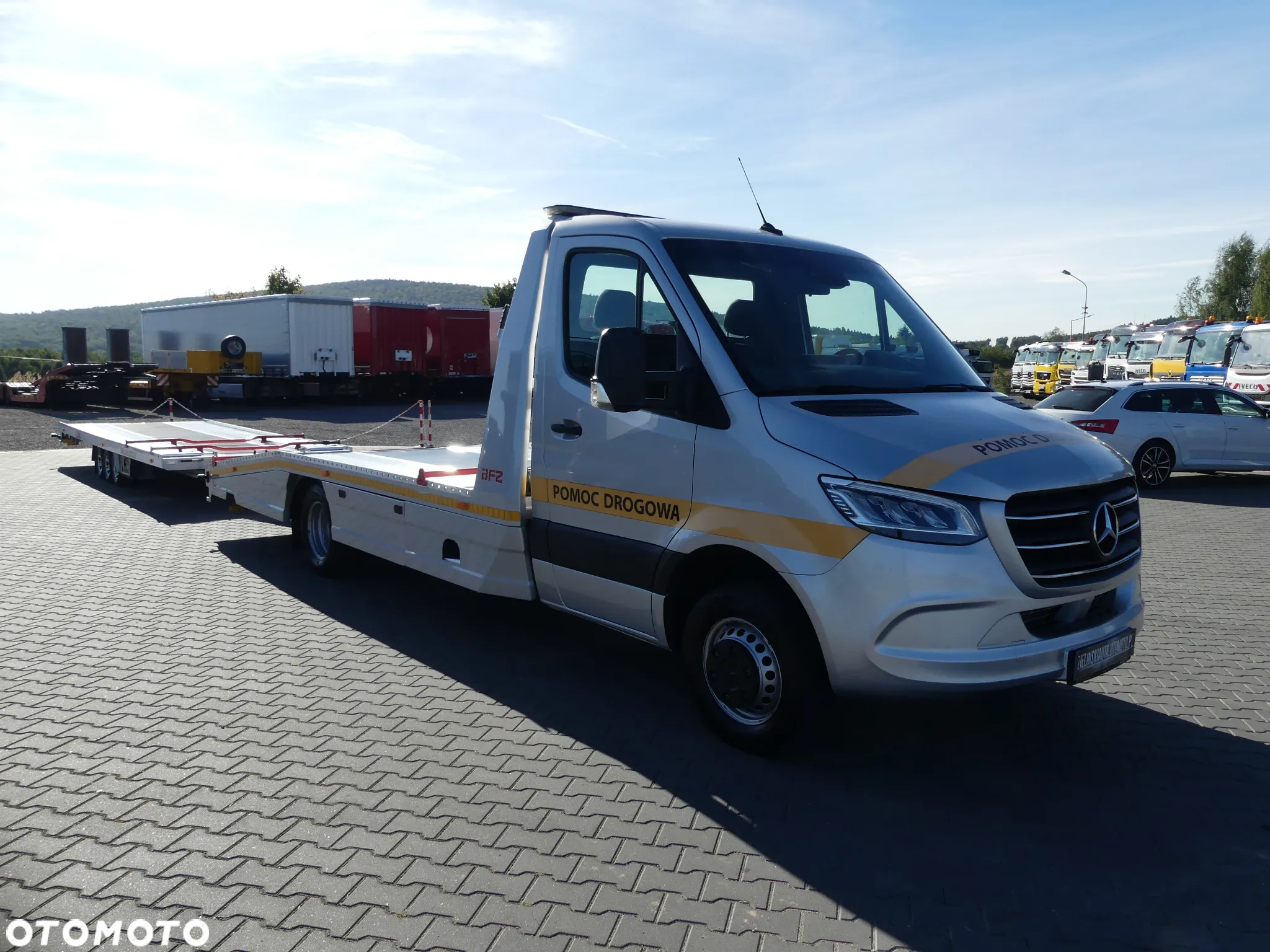 Mercedes-Benz SPRINTER 519 / LAWETA BFZ / ZESTAW / WCIĄGARKA / SUPER STAN / - 9