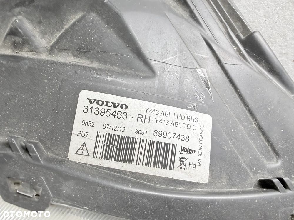 Reflektor Przód strona prawa Volvo XC60 31395463 XENON - 4