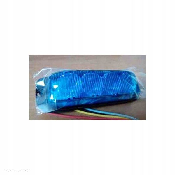 LAMPA 4 LED OSTRZEGAWCZA NIEBIESKA STROBO 2SZT. - 2