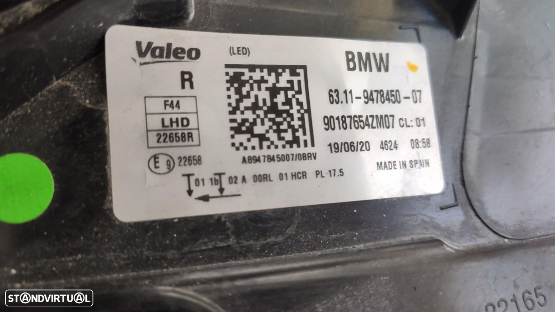 farol direito full Led BMW X1 F48 facelift lci - 7