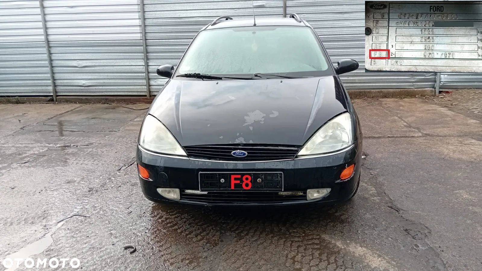 Tylko Części Ford Focus Mk1 I 1.8 TDDI c9dc 90KM 66kW kombi 5d 98r–01r Lakier F8 - 1
