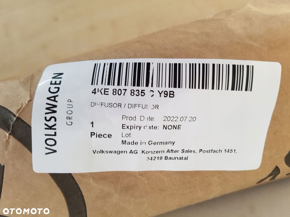 audi e-tron s-line spoiler zderzaka dyfuzor tył 4ke807835c - 5