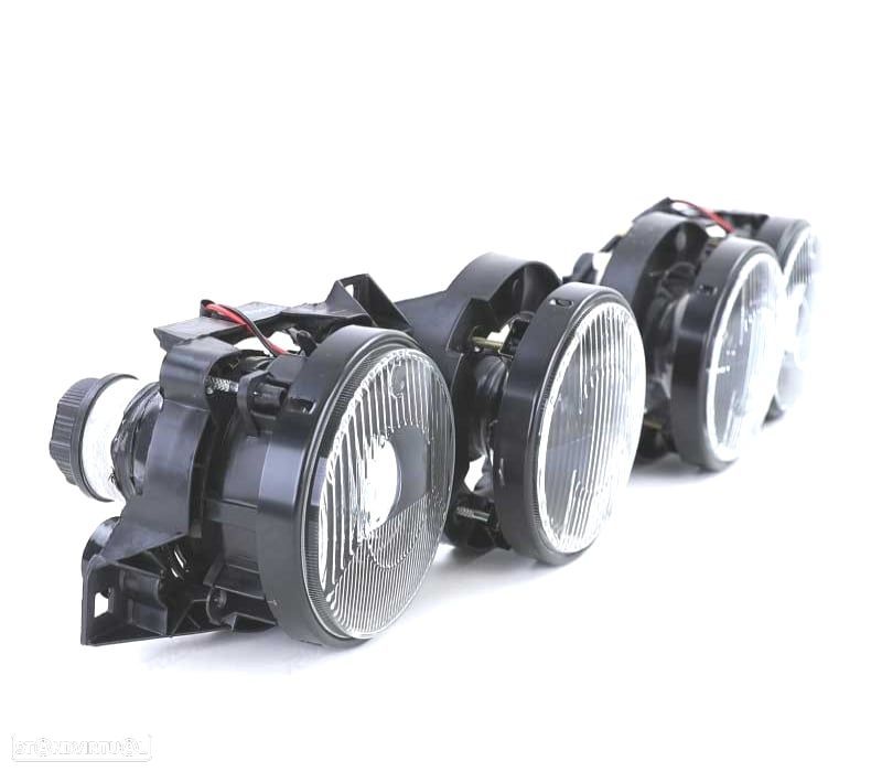 FARÓIS BMW E30 82-94 FUNDO PRETO - 4