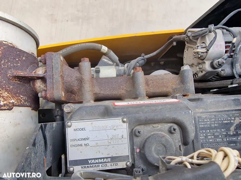 Ammann AMMANN 15.75, 1,5t, RADIOCOMANDA, lat tambur 0,8m, 2018, 491 ore functionare, tamburi tip picior de oaie 80% ok, lung 2,23m, inaltime 1,2m, latime 0,8m, motor YANMAR 14,8kW, STARE FOARTE  BUNA, posibilitate leasing-PROMOTIE 11.900 EUR+Tva - 8