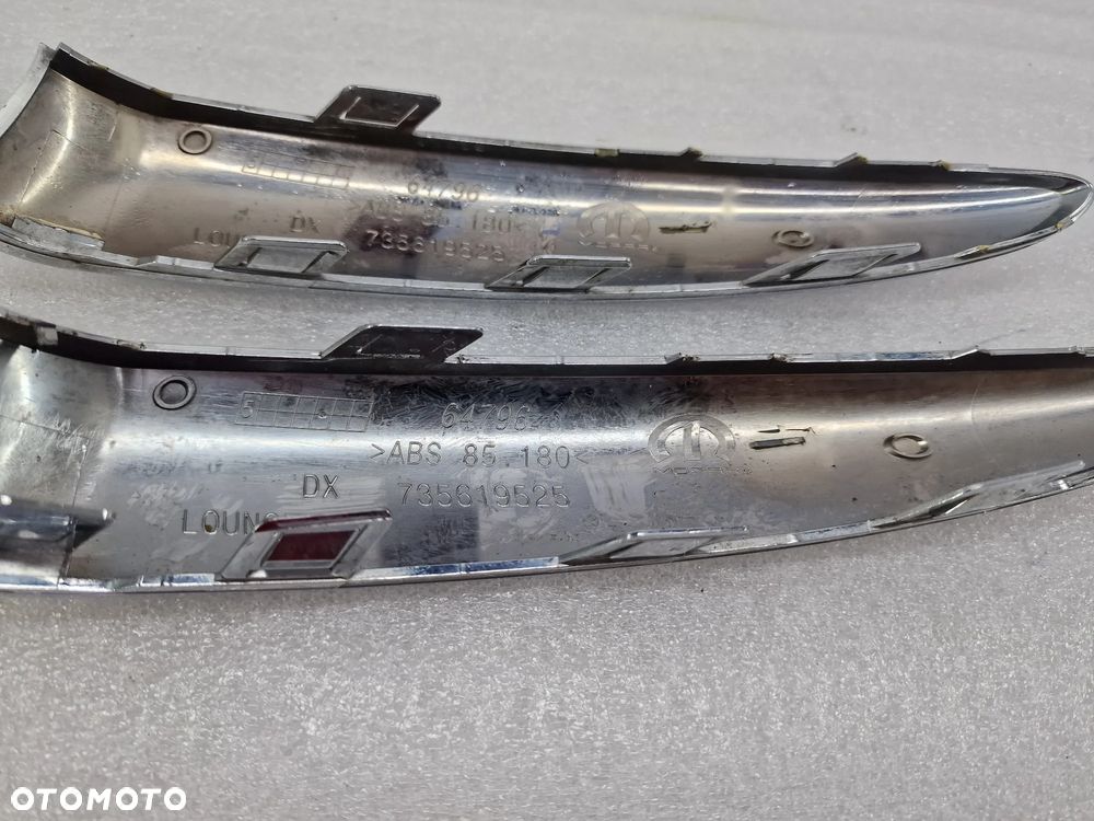 FIAT 500 LIFT 15- PRAWA LISTWA / CHROM DOLNY ZDERZAKA PRZEDNIEGO PRZÓD , NR 735619525 , NR AUKCJI C/167 - 10