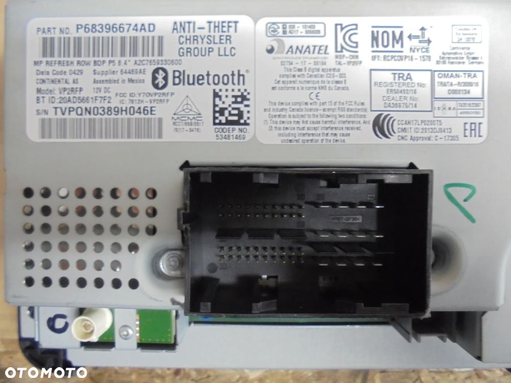 RADIO JEEP COMPASS/ RENEGADE 68396674AD - 2