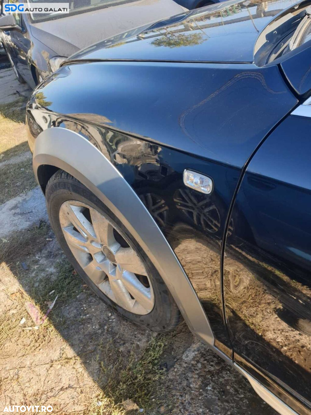 Aripa Stanga Fata cu Imperfectiuni cu Bandou Audi A6 C6 Allroad NFL Non Facelift 2004 - 2008 Culoare LY9B [C9785] - 3