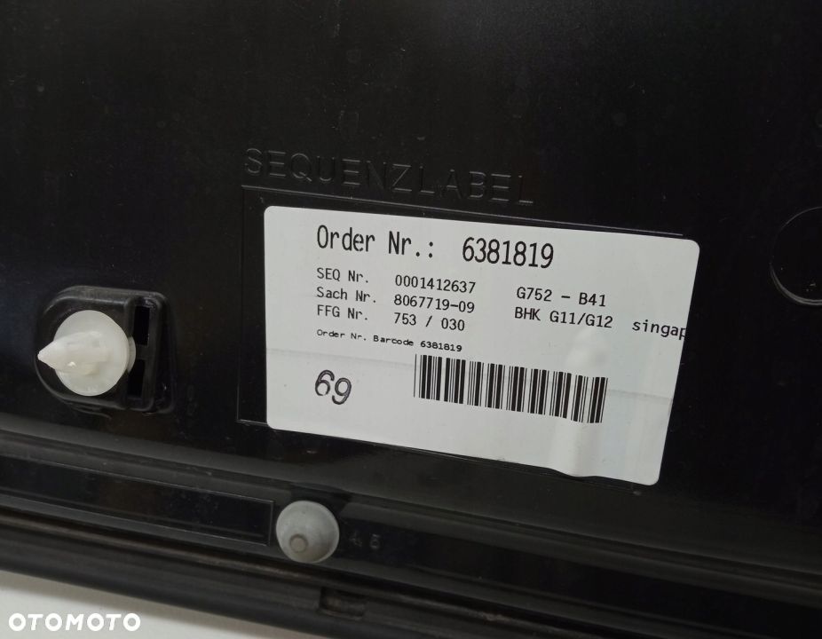 BLENDA KLAPY BAGAŻNIKA BMW SERIA 7 G11 7424734 B41 - 3