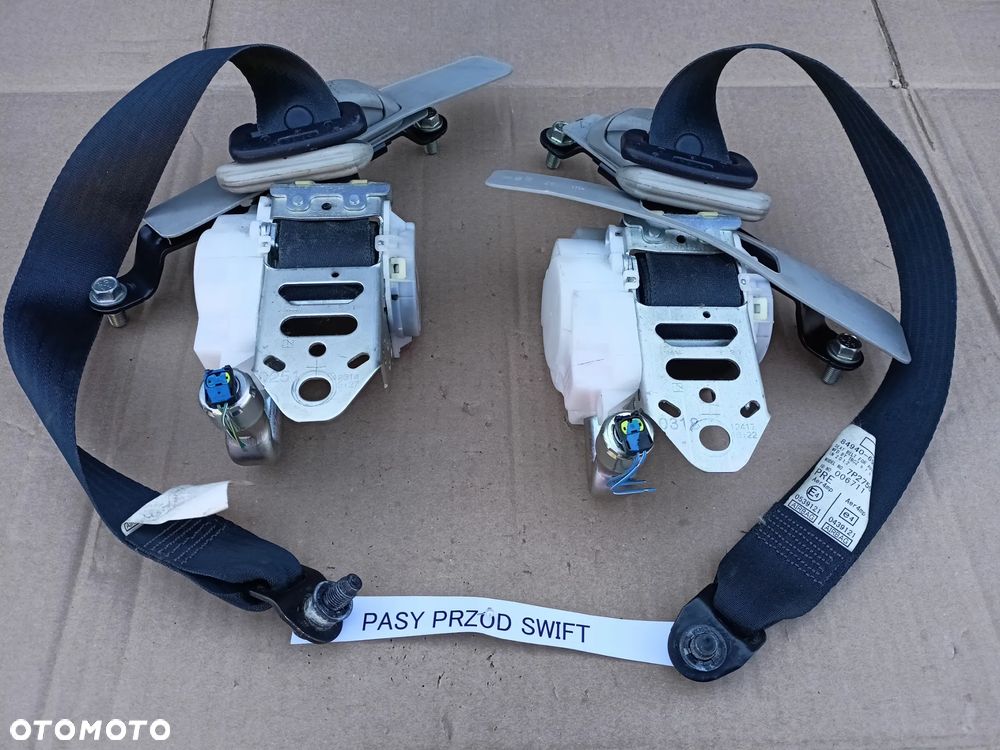 KOMPLET PASÓW pasy przód napinacze pasów lewy SUZUKI SWIFT MK7 - 5