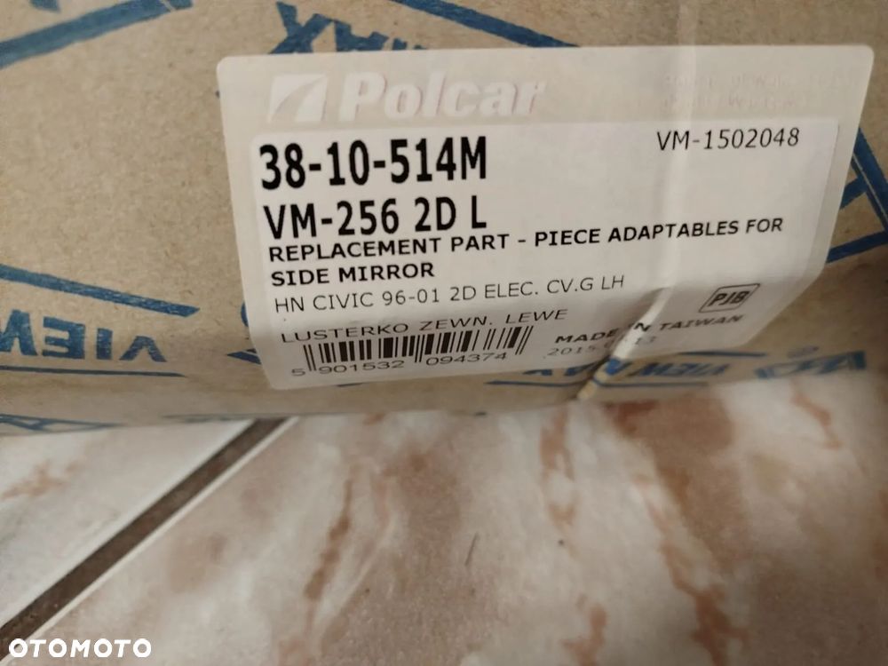 Lusterko zewnętrzne Lewe elektryczne, wypukłe HONDA CIVIC VI LFB, CIVIC VI LFB/KOMBI 01.95-02.01 EJ/EK - 4