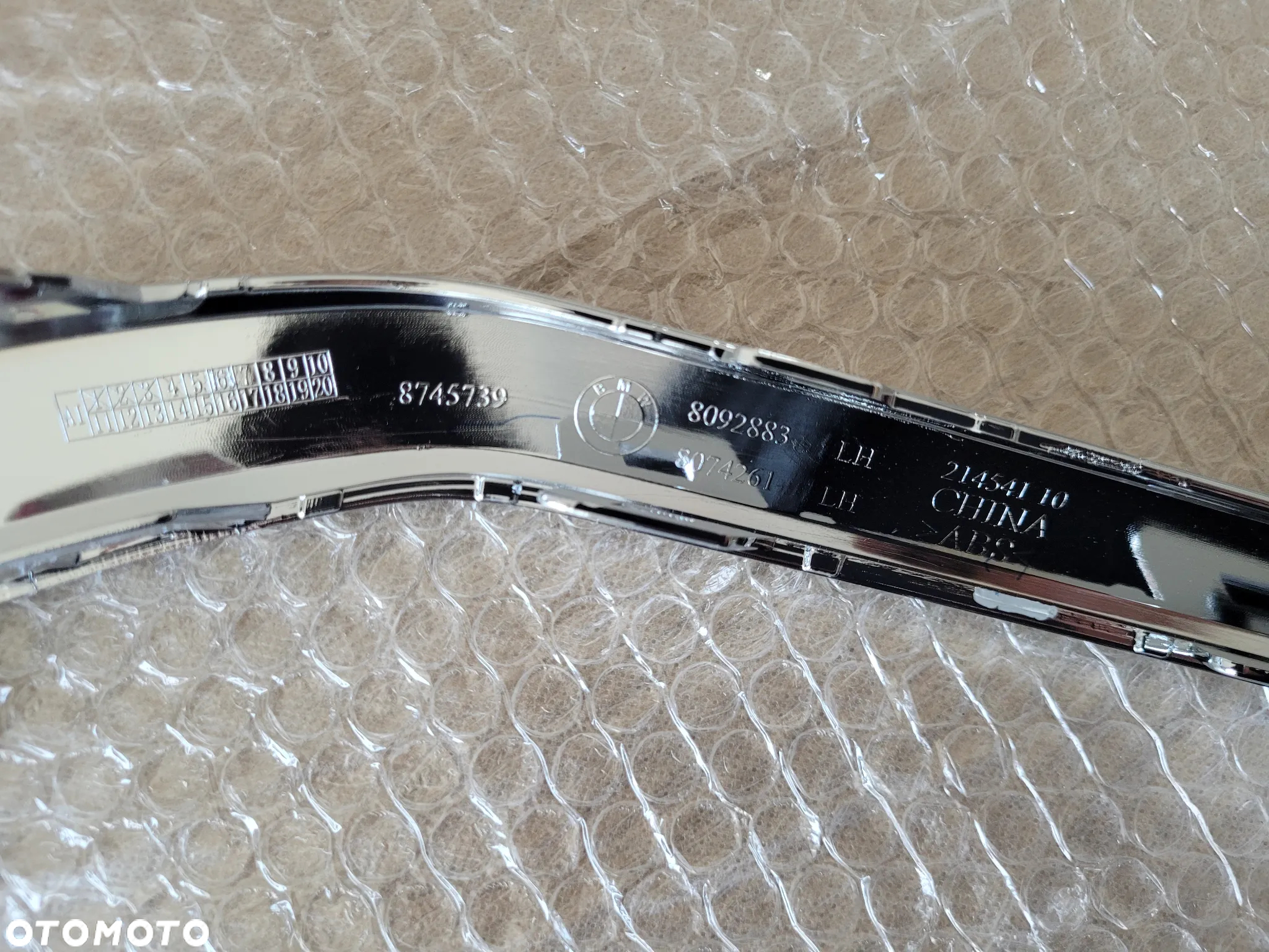 Listwa Ozdobna Atrapy Dolnej Zderzaka Lewa BMW X7 G07 51118745739 Nowa - 3