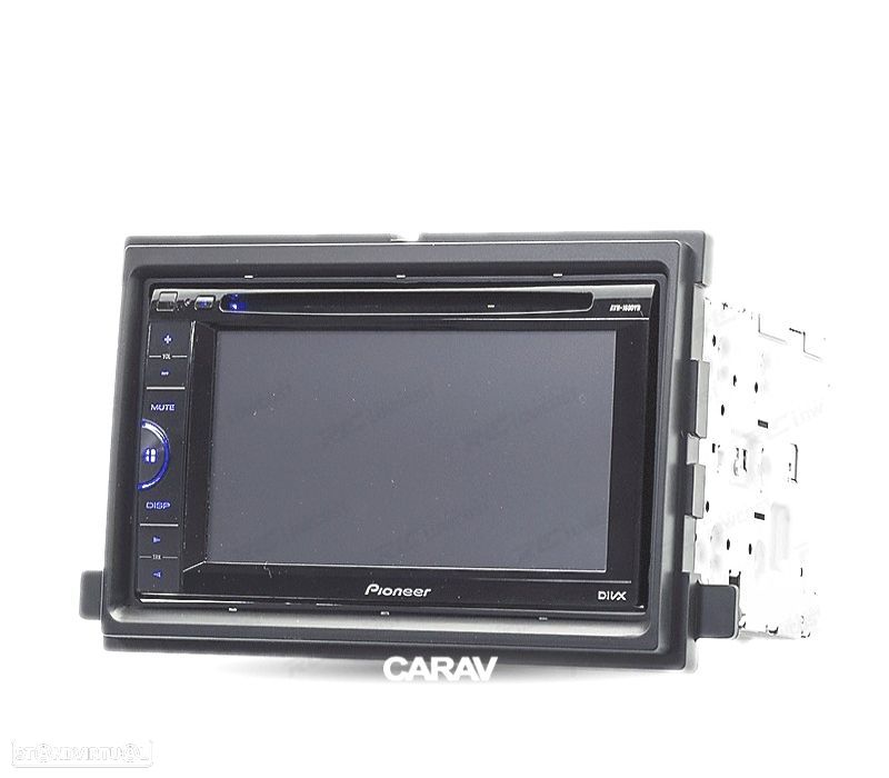 MOLDURA ADAPTADOR PRETA PARA RADIO 2-DIN FORD EDGE EXPEDITION EXPLORER F-150 F-250 F-350 FOCUS FUSIO - 4