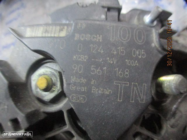 Alternador 0124415005 90561168 OPEL ASTRA G 2001 2.0DTI OPEL ASTRA G 1998 2.0DI 0P - 3