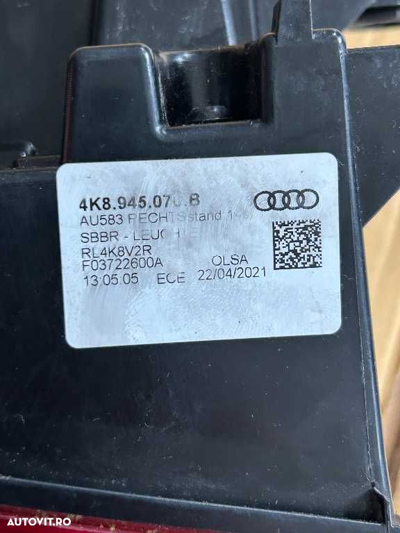 Tripla triple stop dreapta full led matrix Audi A7 4K 4K8 4K89450670 - 3