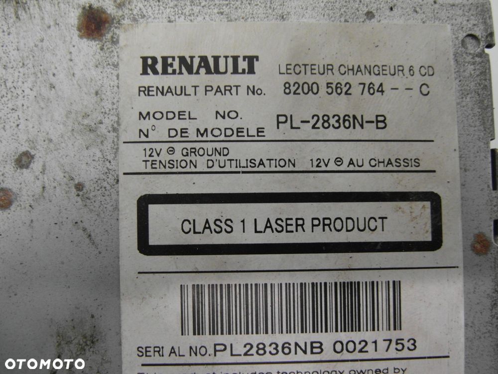 RADIO RENAULT SCENIC II 8200562764C + KOD - 10