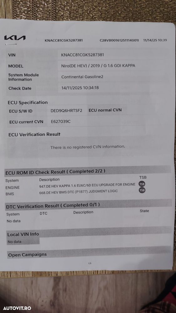 Kia Niro 1.6 GDI HEV 2WD OPF Aut. Vision - 23