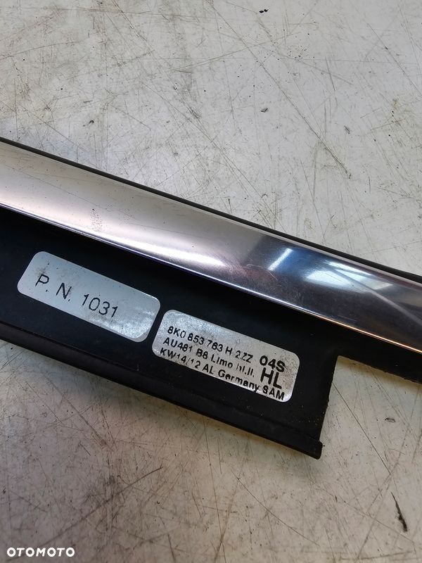 LISTWA CHROM DRZWI SZYBY AUDI A4 B8 L T 8K0853763H - 5