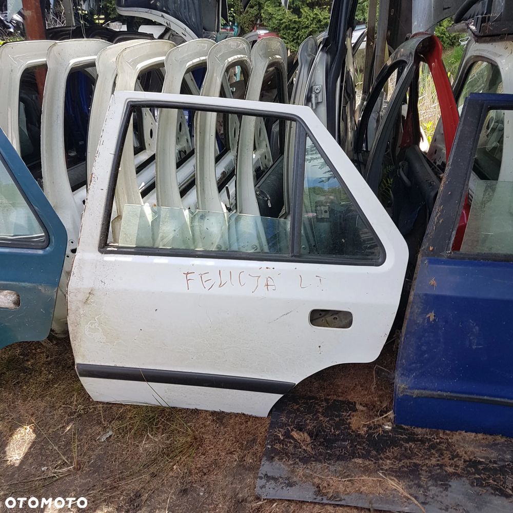 drzwi szyba zamek podnośnik szyby skoda felicia tył - 3