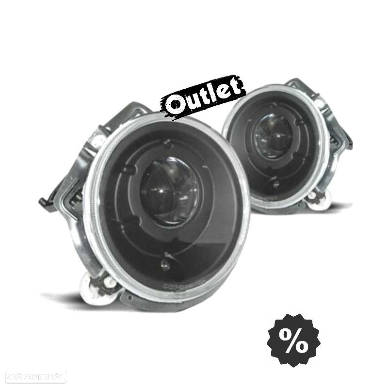 R145703C1 FARÓIS COM PROJETOR MERCEDES G W461 W463 89- FUNDO PRETO LOOK AMG G65 - 6