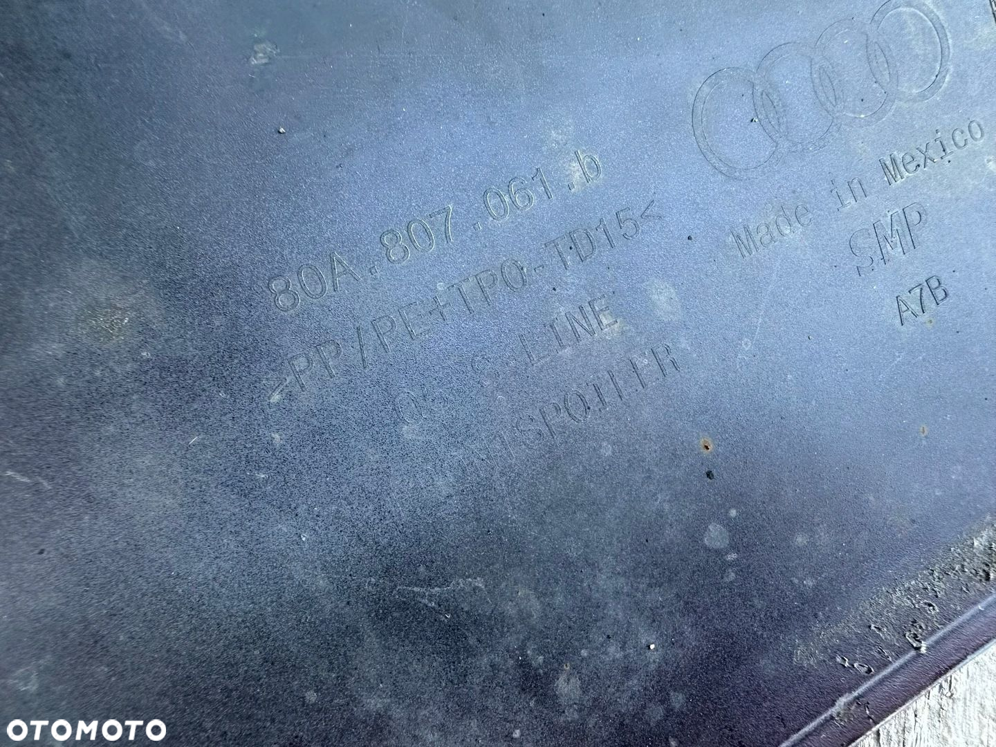 ZDERZAK PRZÓD PRZEDNI SPOILER DÓŁ AUDI Q5 II 2 80A S-LINE 80A807061B CAŁY - 10