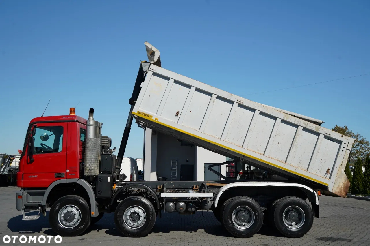 Mercedes-Benz ACTROS 4141 / 8X6 / WYWROTKA TYLNOZSYPOWA / WIELTON / EPS + SPRZĘGŁO / OPONY 100% - 2