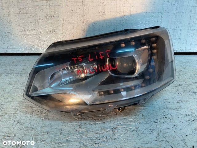 VW T5 LIFT T6 LAMPA LEWA LED BI XENON 7E5941016 - 1