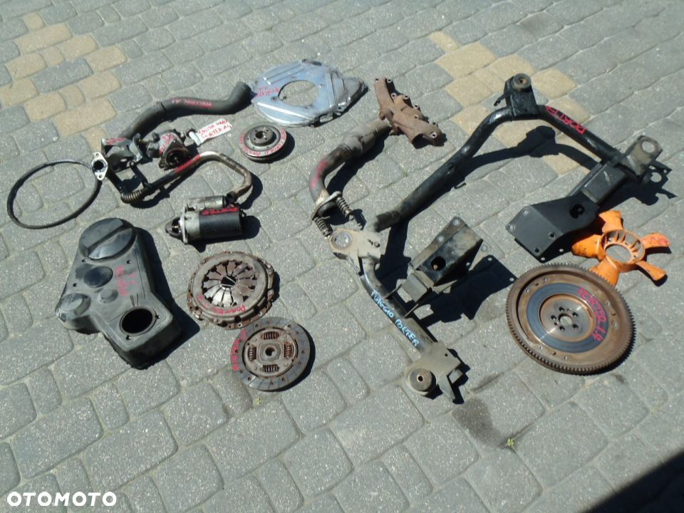 WENTYLATOR ŚMIGŁO rama wiązka SILNIKA foks lombardini piaggio porter ldw 1404/P wszystkie części do tego modelu - 1