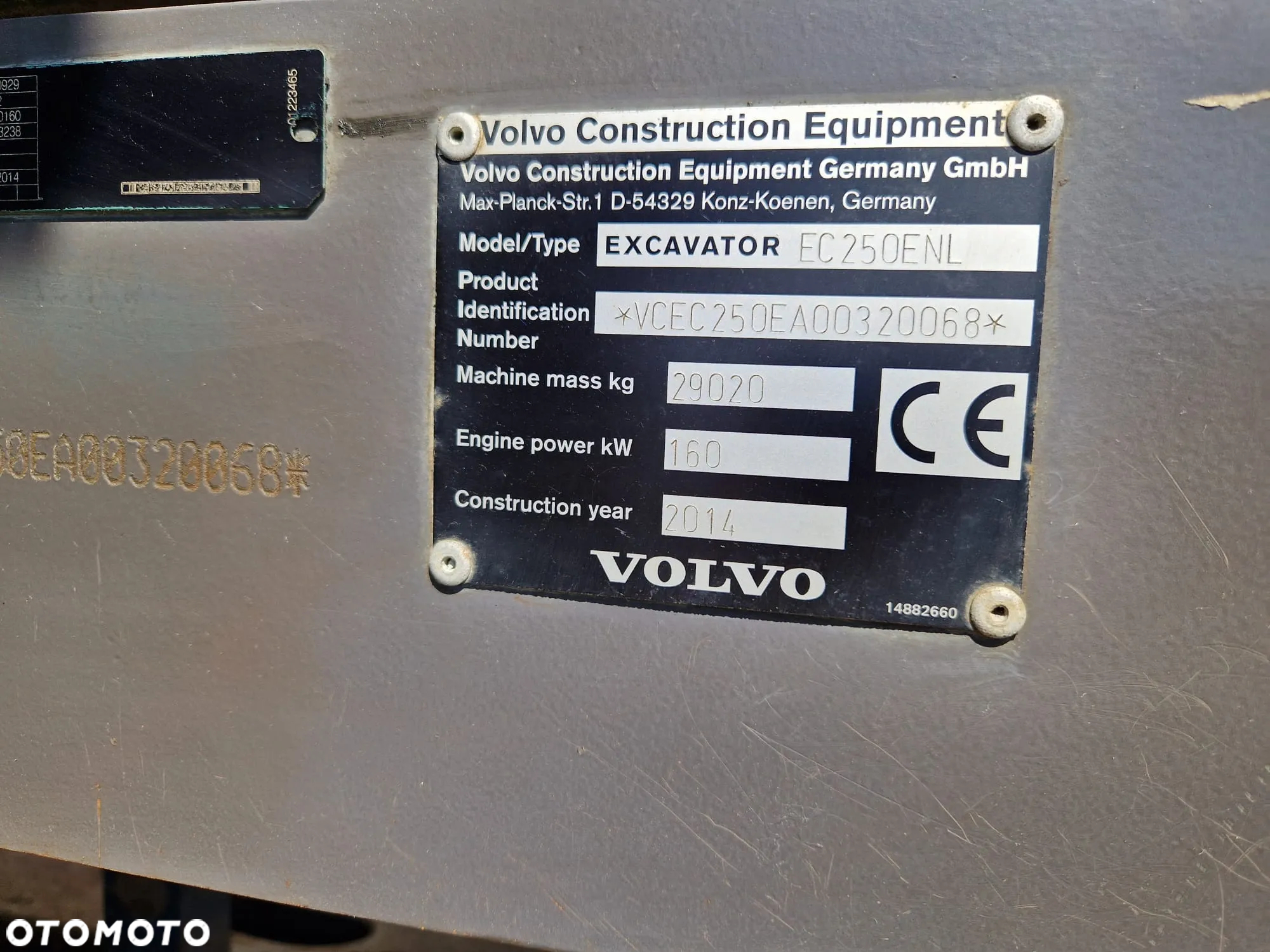 Volvo EC 250 E LN * 2014r. * OQ70/55 * Pełen serwis Volvo * - 37