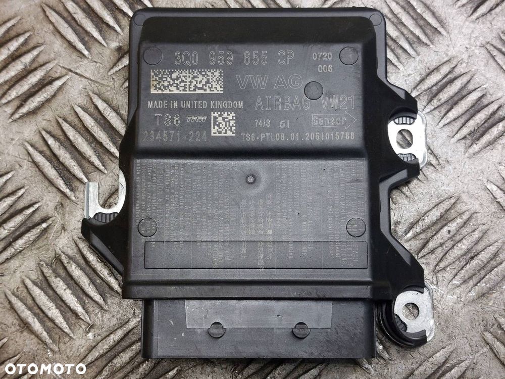 MODUŁ STEROWNIK PODUSZEK AIRBAG VOLKSWAGEN PASSAT B8 LIFT 3Q0959655CP - 1