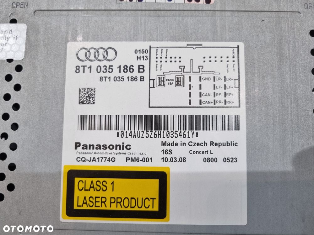 AUDI A4 B8 A5 8T Q5 RADIO CD CONCERT 8T1035186B - 5