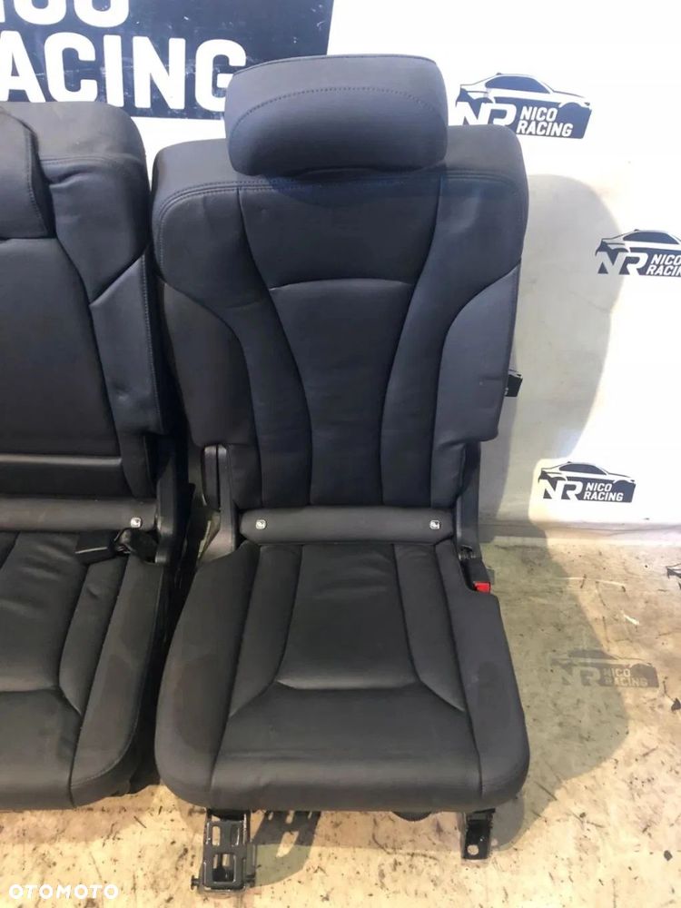 FOTELE KANAPA TYŁ SKÓRA AUDI Q7 4M 7-OSOBOWE GRZANE - 3