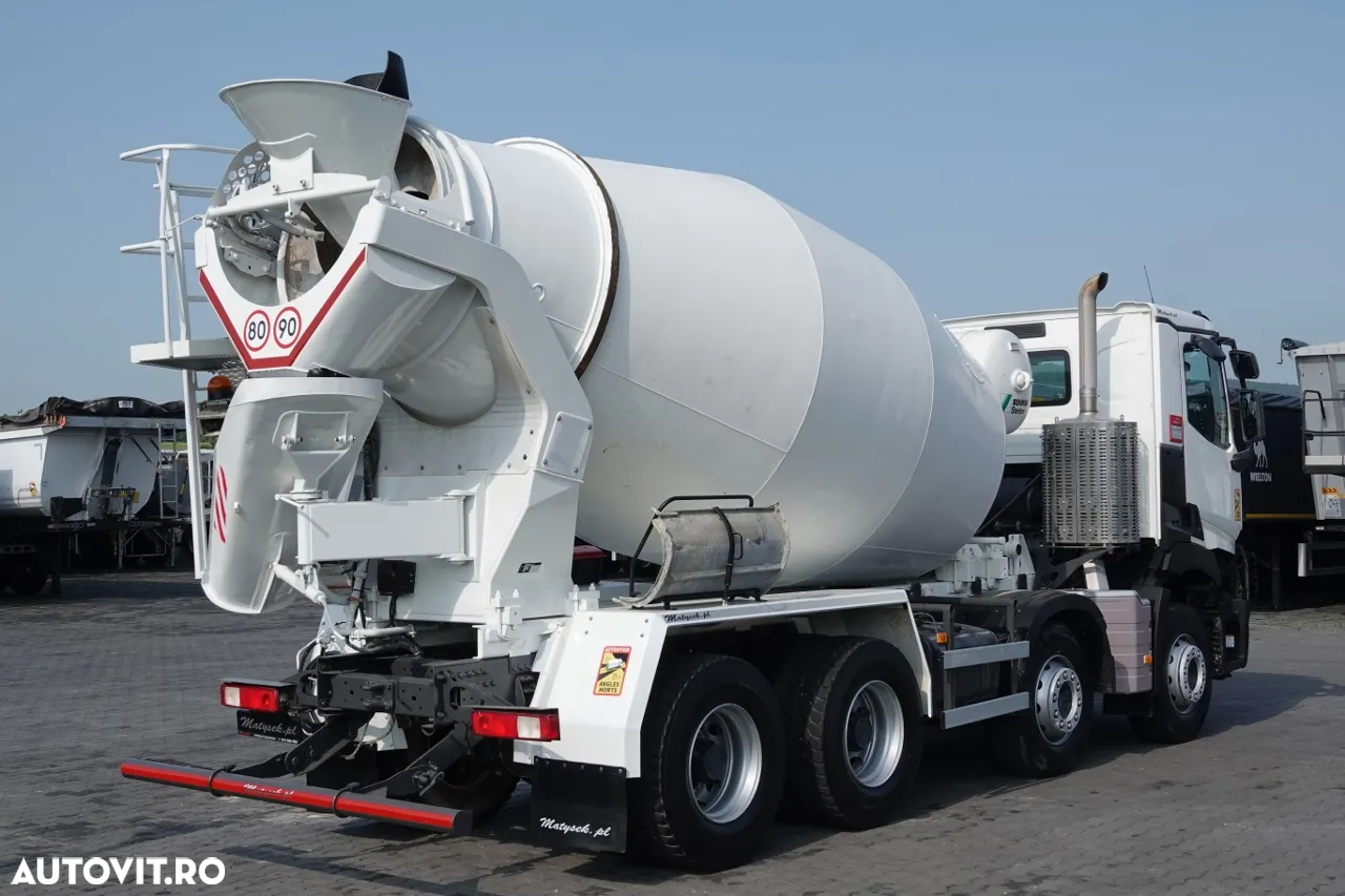 Renault C 380 / 8X4 / BETONĂ / POMPĂ / SCHWING STETTER 9 M3 / EURO 6 / 2017 AN - 3