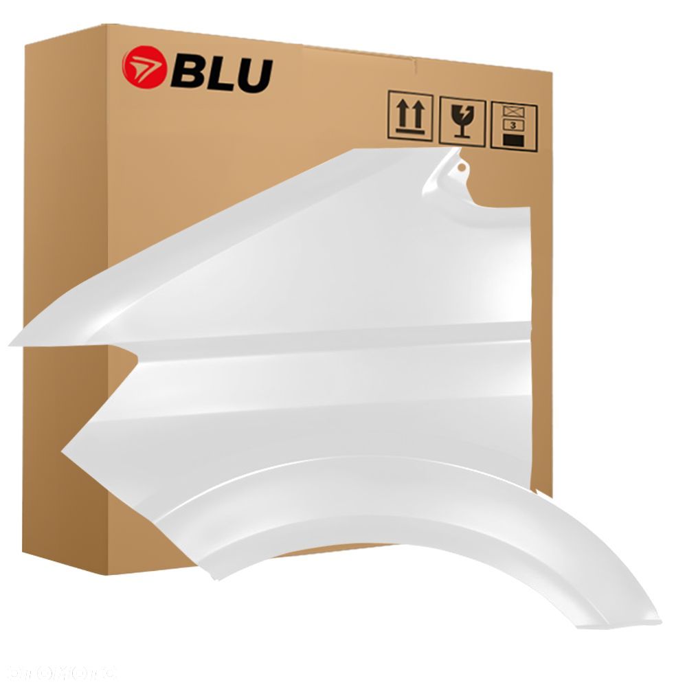 BLU Błotnik Volkswagen VW Crafter II 2 LB9A Lewy Przód Biały 2016- CandyWeiss - 1