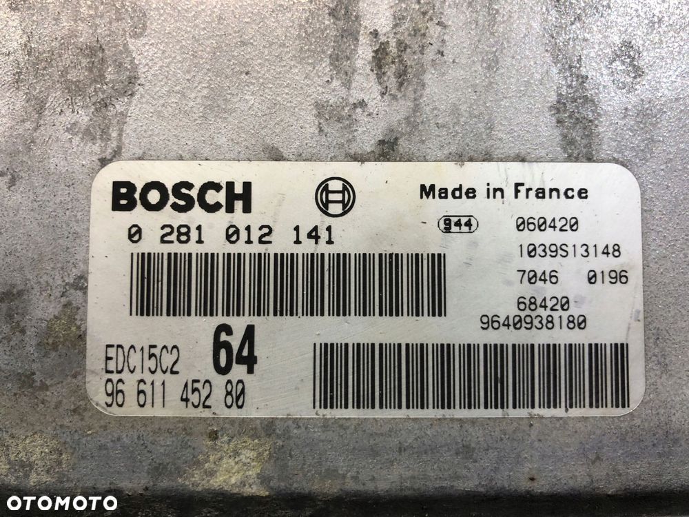peugeot 807 phedra ulysse c8 sterownik silnika 2.2 - 3