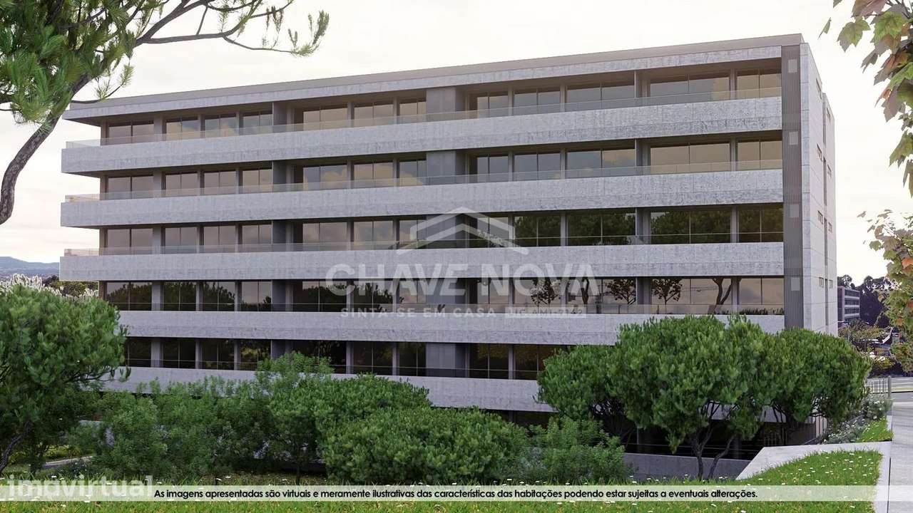 Apartamento T2 Novo c/ Lugar de Garagem em Mafamude (El Corte Inglês) - Grande imagem: 3/27