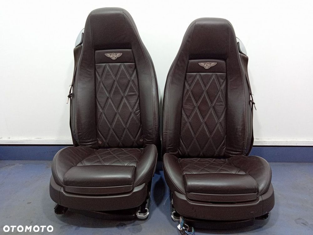 BENTLEY CONTINENTAL GT I 03-  FOTELE TAPICERKA BOCZKI KOMPLET - 4
