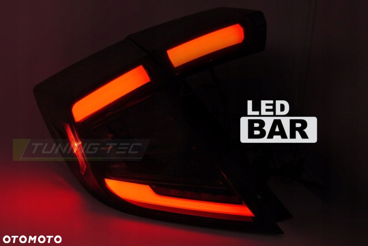Lampy tyl ne kpl Vland Led Neon Diody Tuning Black Honda Civic X 10 16- HB - 10