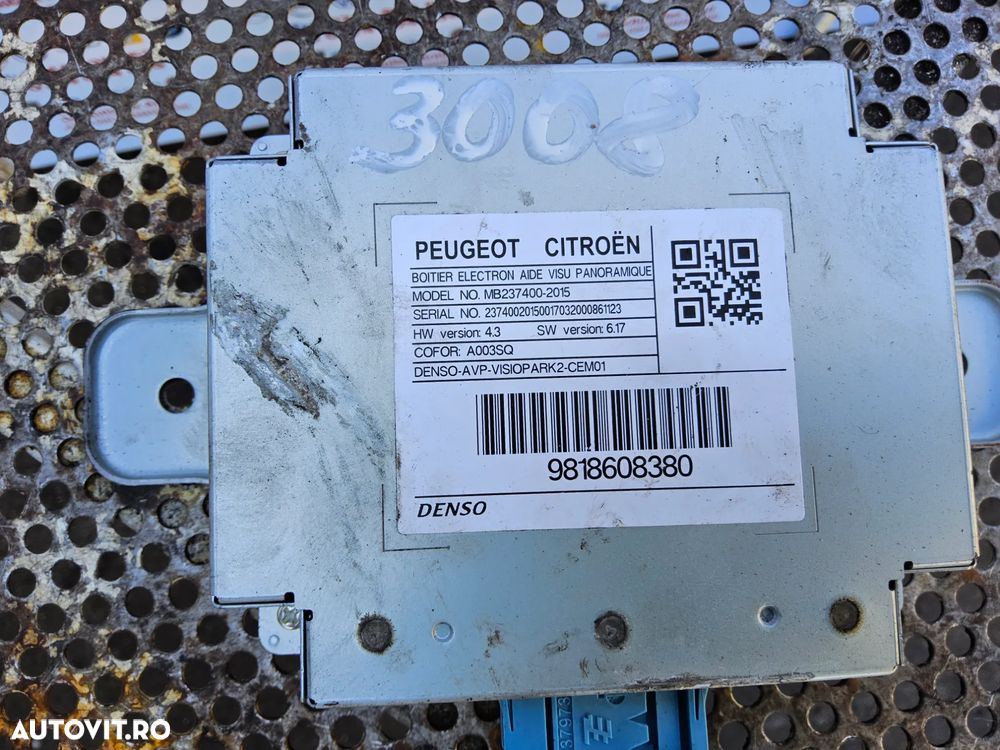 Modul camera Peugeot 3008 an 2016-2024 cod 9818608380 Citroen c5 aircross 5008 Opel grandland - 2