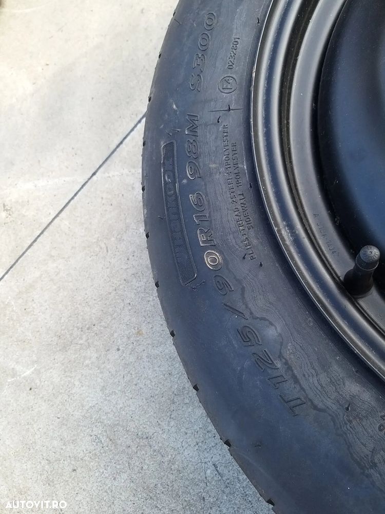 Roata rezerva r16 focus 3 facelift 2015 t125/90r16 98m - 3