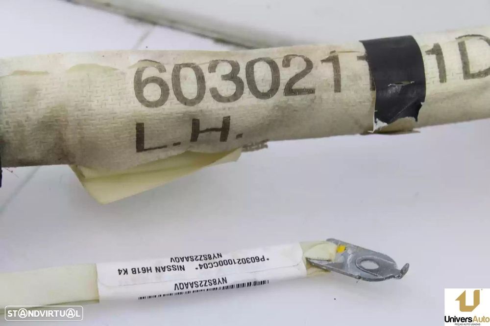 AIRBAG CORTINA FRONTAL ESQUERDO NISSAN NP300 NAVARA 2006 -P603021000CC04 - 2