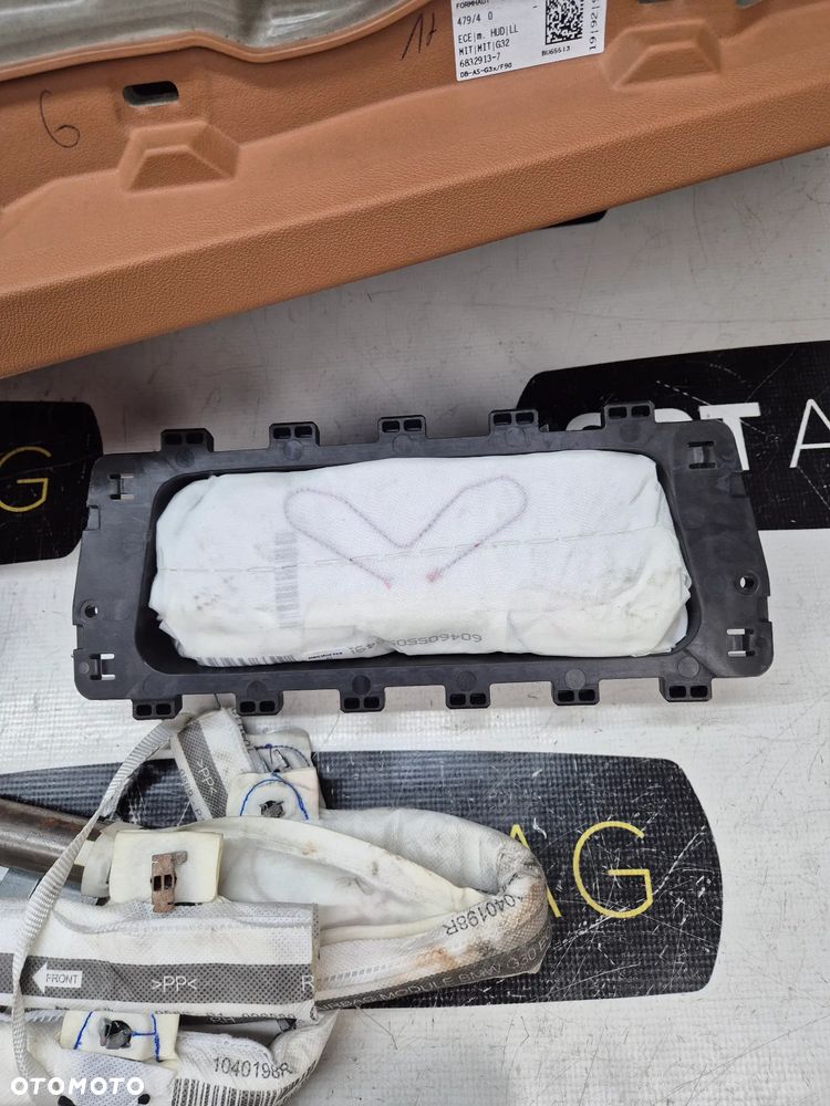 G32 SERIA 6 KOKPIT DESKA KONSOLA PULPIT PODUSZKA AIRBAG AIR BAG PASY KIT SET - 8