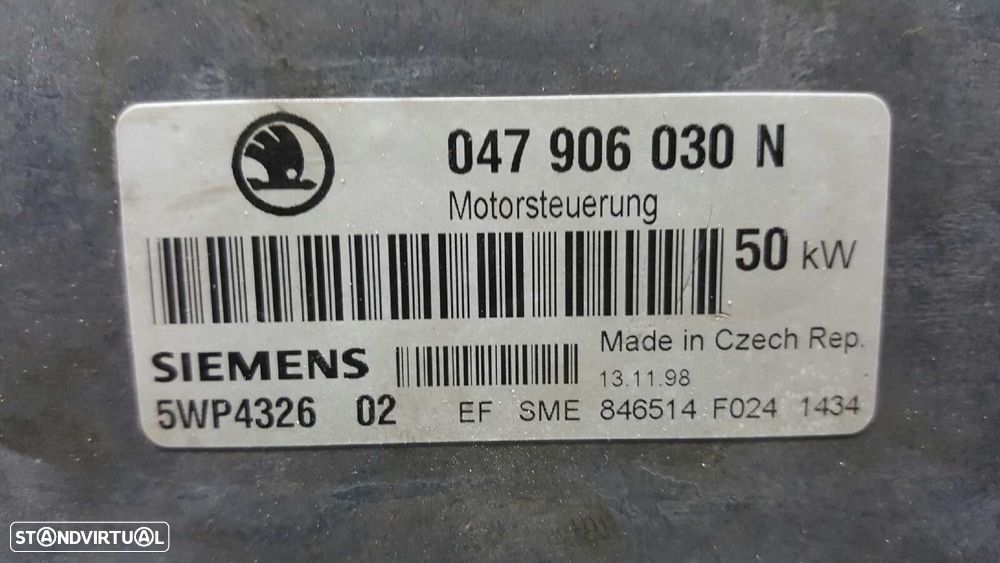 CENTRALINA DO MOTOR UCE SKODA FELICIA BERLINA ( 791) GLX - 3