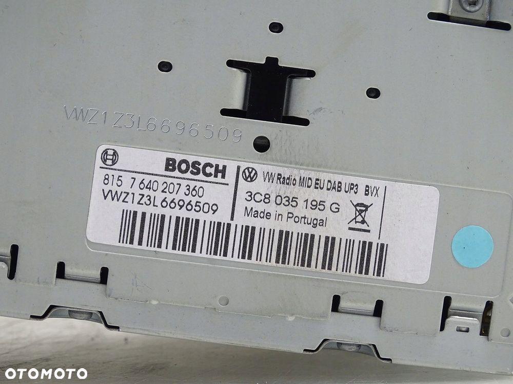 RADIO RADIOODTWARZACZ CD EKRAN WYŚWIETLACZ VW TIGUAN I 5N LIFT 3C8035195G - 7