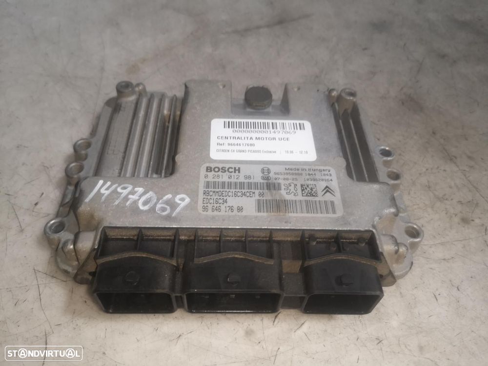 CENTRALINA DO MOTOR UCE CITROEN GRAND C4 PICASSO - 1