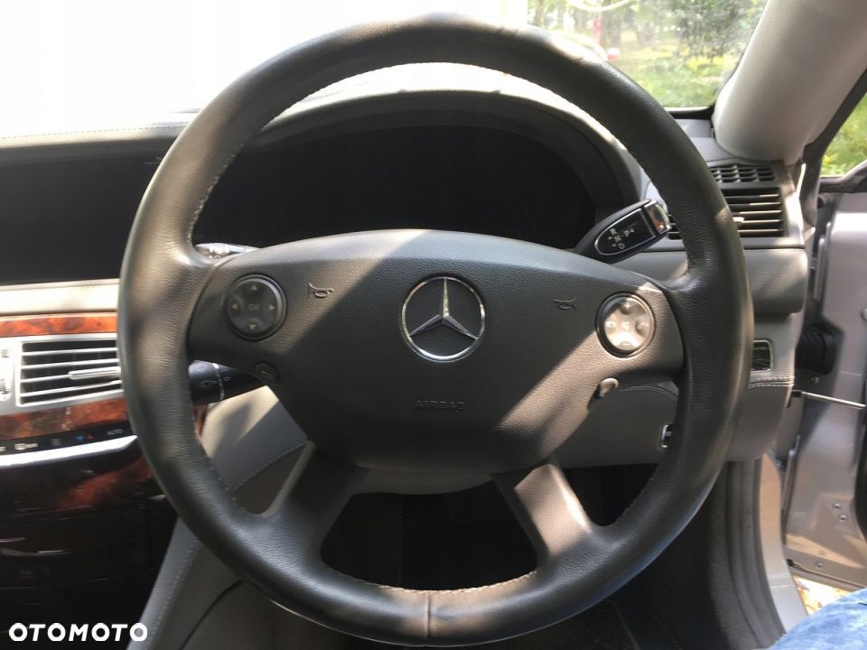 kierownica skora szara mercedes w216 w221 - 1
